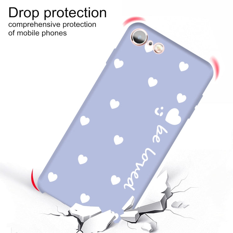 For iPhone 6s / 6 Smiling Face Multiple Love-hearts Pattern Colorful Frosted TPU Phone Protective Case