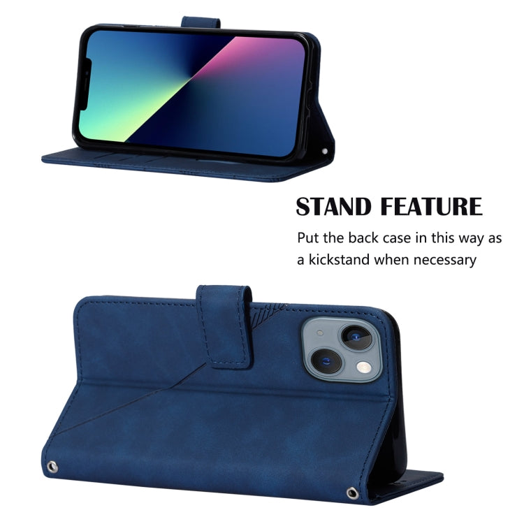 For iPhone 13 mini Crossbody 3D Embossed Flip Leather Phone Case