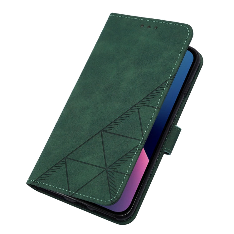 For iPhone 13 mini Crossbody 3D Embossed Flip Leather Phone Case