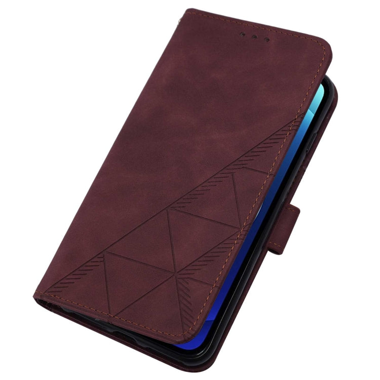 For iPhone 12 mini Crossbody 3D Embossed Flip Leather Phone Case