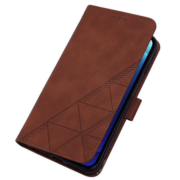 For iPhone 12 Crossbody 3D Embossed Flip Leather Phone Case