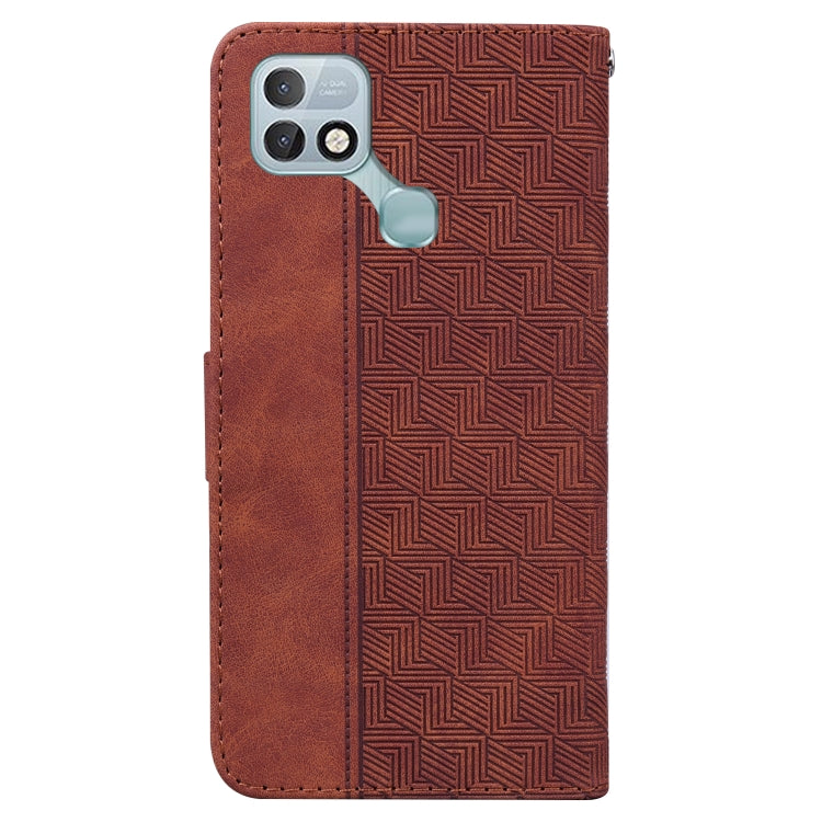 For Infinix Hot 10i / Smart 5 Pro X659B / PR652B / S658E Geometric Embossed Leather Phone Case