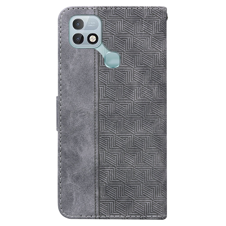 For Infinix Hot 10i / Smart 5 Pro X659B / PR652B / S658E Geometric Embossed Leather Phone Case
