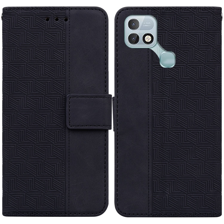 For Infinix Hot 10i / Smart 5 Pro X659B / PR652B / S658E Geometric Embossed Leather Phone Case