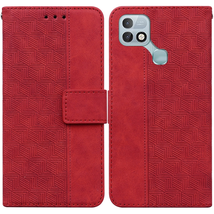 For Infinix Hot 10i / Smart 5 Pro X659B / PR652B / S658E Geometric Embossed Leather Phone Case