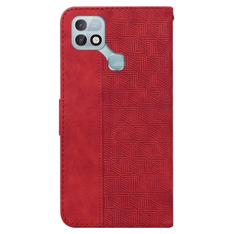 For Infinix Hot 10i / Smart 5 Pro X659B / PR652B / S658E Geometric Embossed Leather Phone Case