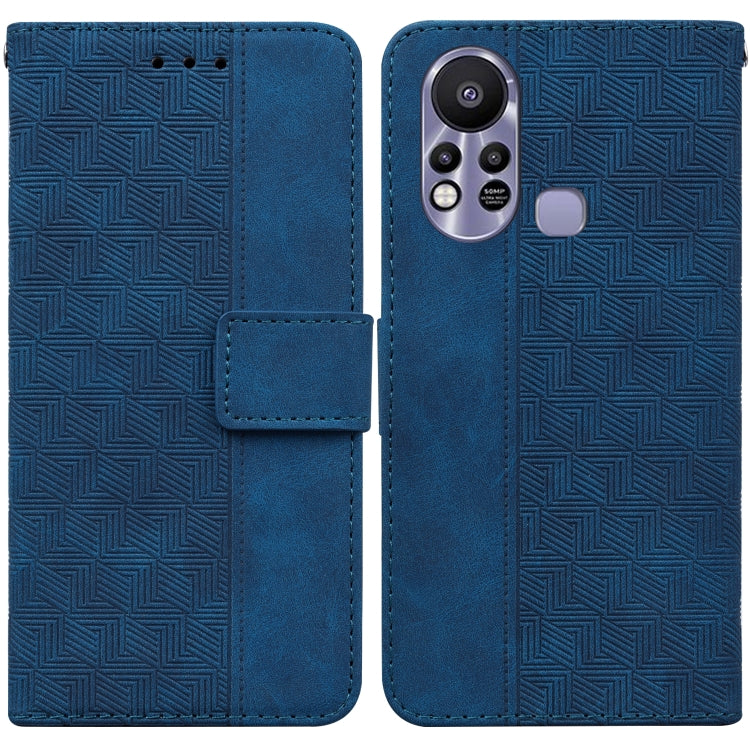 For Infinix Hot 11s X6812 Geometric Embossed Leather Phone Case