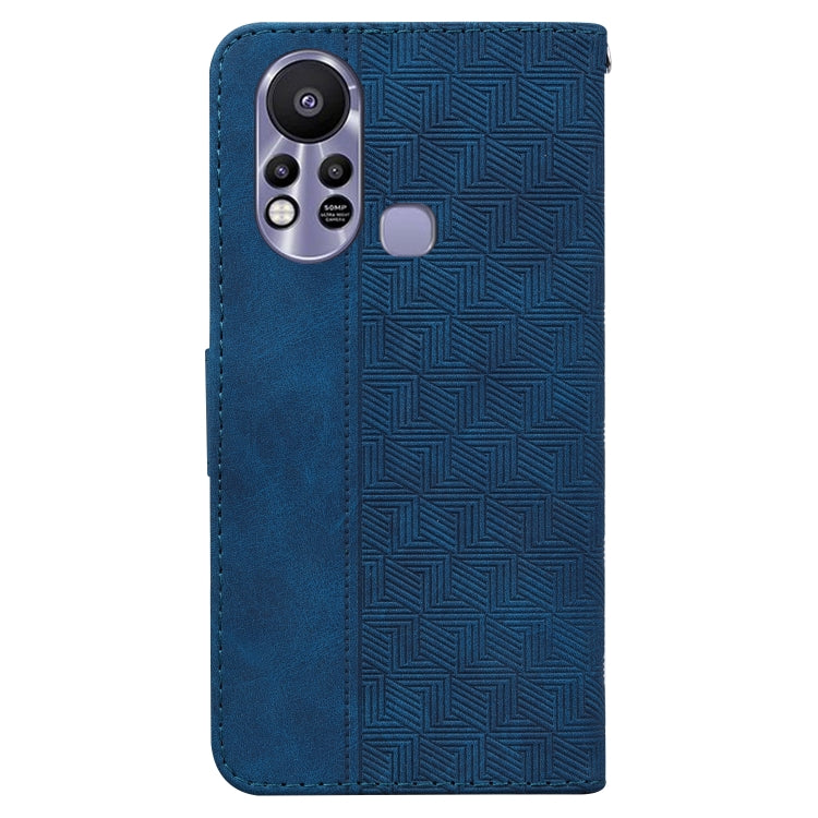 For Infinix Hot 11s X6812 Geometric Embossed Leather Phone Case