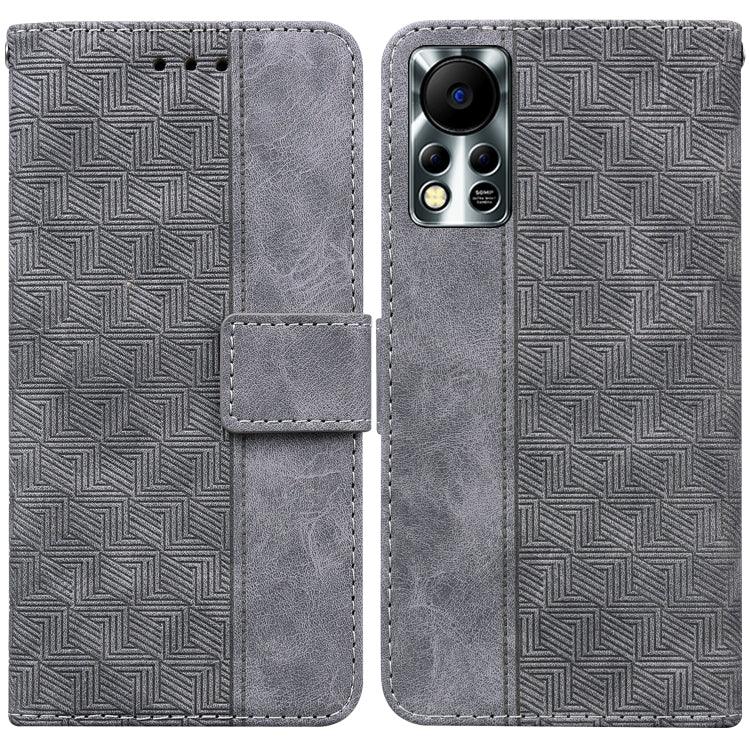 For Infinix Hot 11S NFC X6812B Geometric Embossed Leather Phone Case