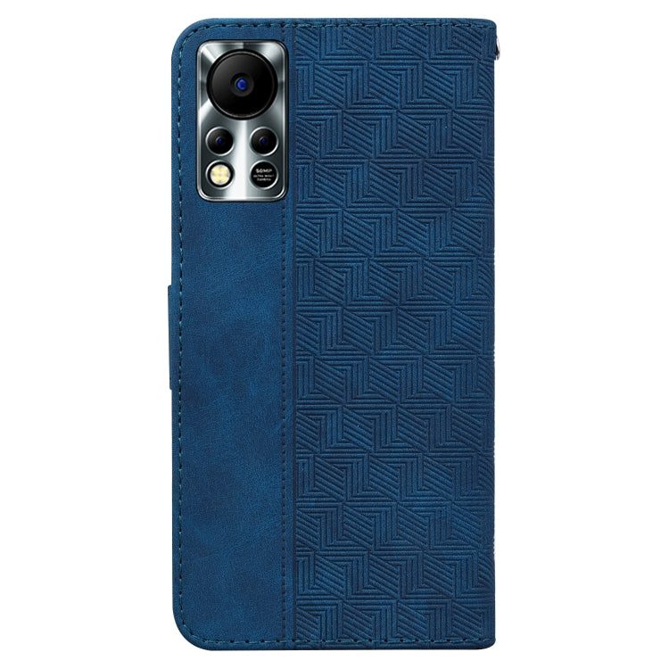 For Infinix Hot 11S NFC X6812B Geometric Embossed Leather Phone Case