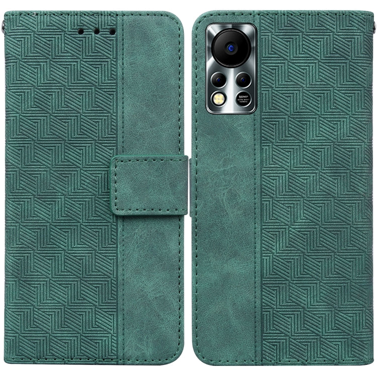 For Infinix Hot 11S NFC X6812B Geometric Embossed Leather Phone Case