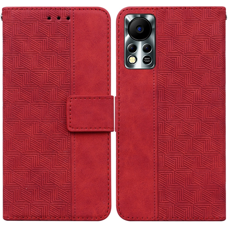 For Infinix Hot 11S NFC X6812B Geometric Embossed Leather Phone Case