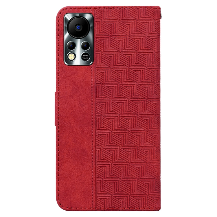 For Infinix Hot 11S NFC X6812B Geometric Embossed Leather Phone Case