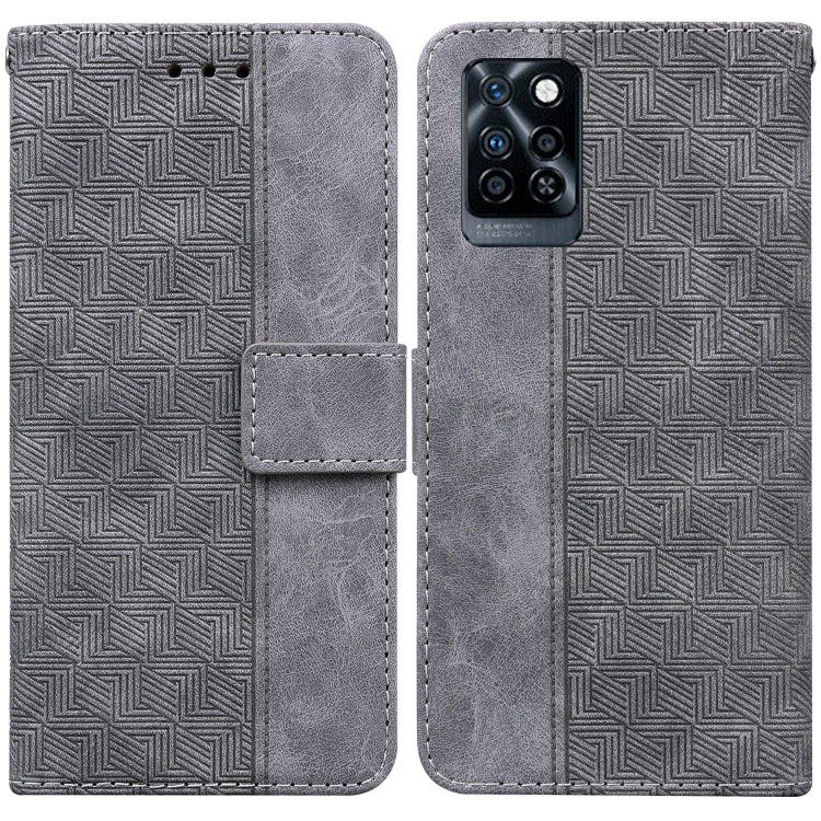 For Infinix Note 10 Pro X695 Geometric Embossed Leather Phone Case