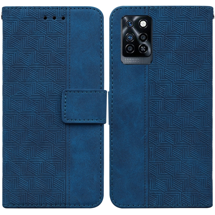 For Infinix Note 10 Pro X695 Geometric Embossed Leather Phone Case