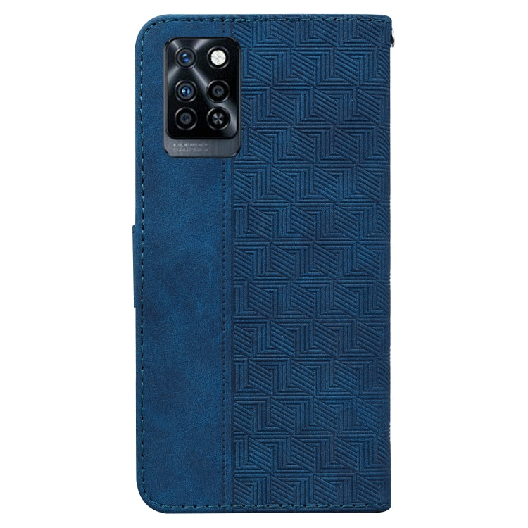 For Infinix Note 10 Pro X695 Geometric Embossed Leather Phone Case