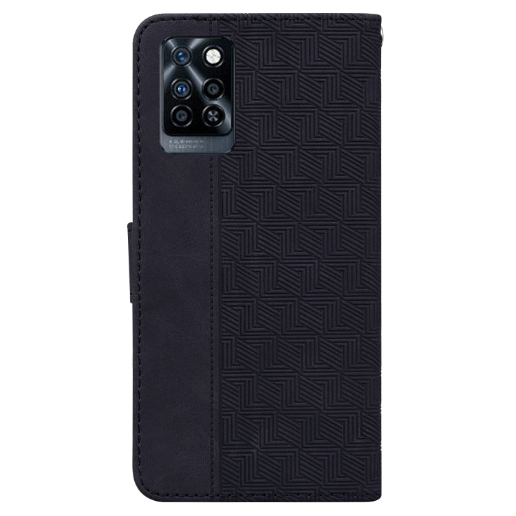 For Infinix Note 10 Pro X695 Geometric Embossed Leather Phone Case