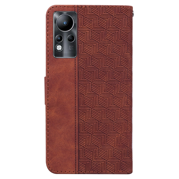 For Infinix Note 11 Geometric Embossed Leather Phone Case