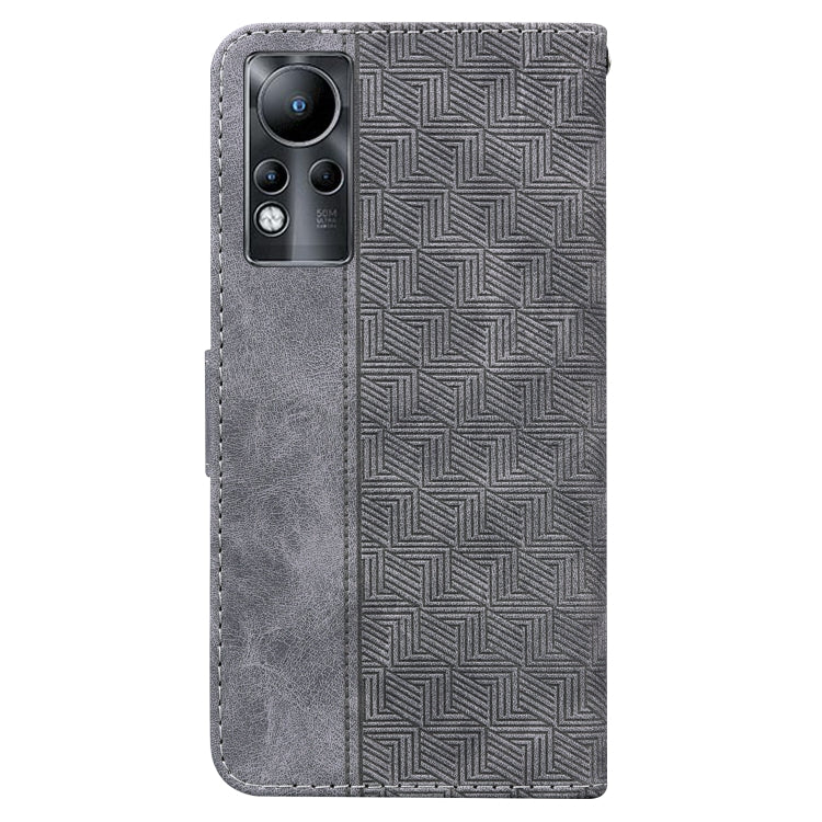 For Infinix Note 11 Geometric Embossed Leather Phone Case