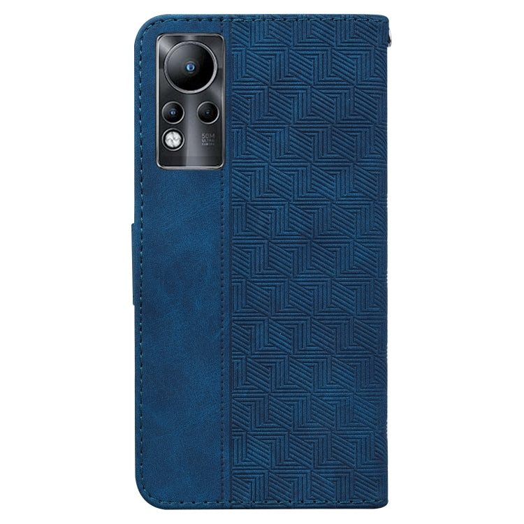 For Infinix Note 11 Geometric Embossed Leather Phone Case