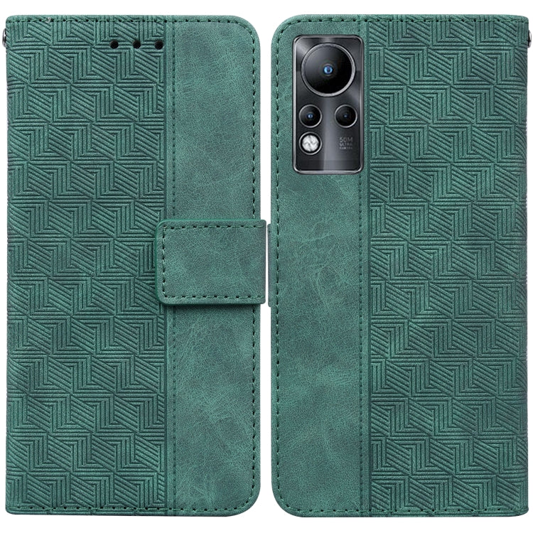For Infinix Note 11 Geometric Embossed Leather Phone Case