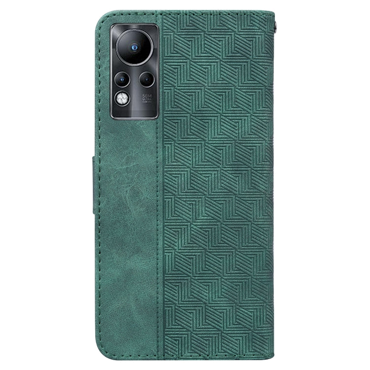 For Infinix Note 11 Geometric Embossed Leather Phone Case
