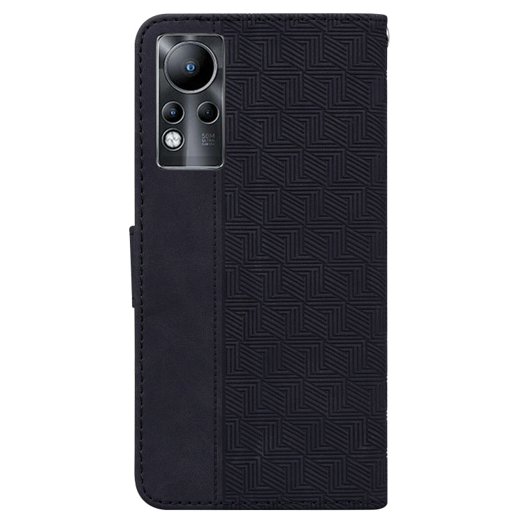 For Infinix Note 11 Geometric Embossed Leather Phone Case