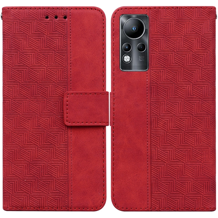 For Infinix Note 11 Geometric Embossed Leather Phone Case