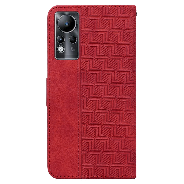 For Infinix Note 11 Geometric Embossed Leather Phone Case