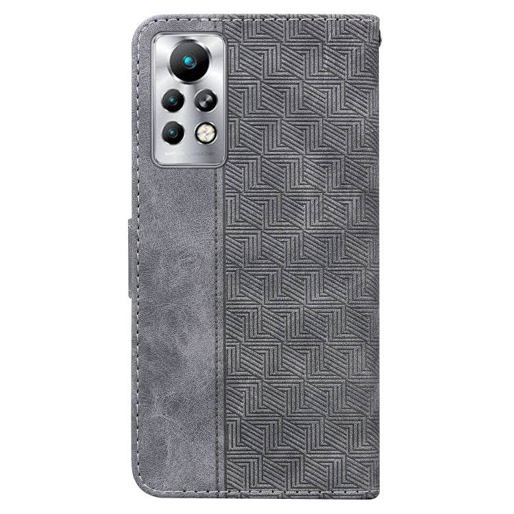 For Infinix Note 11 Pro / Note 11s Geometric Embossed Leather Phone Case