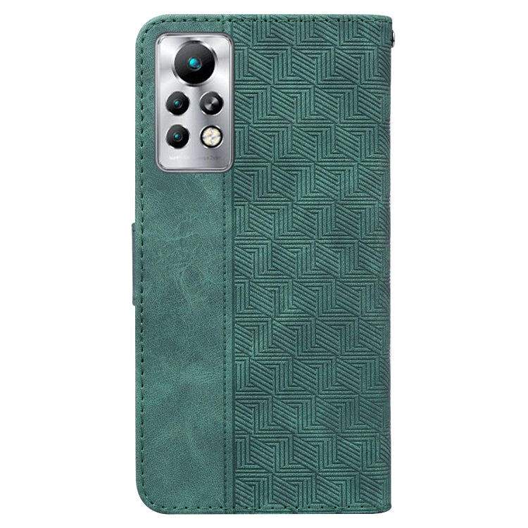 For Infinix Note 11 Pro / Note 11s Geometric Embossed Leather Phone Case