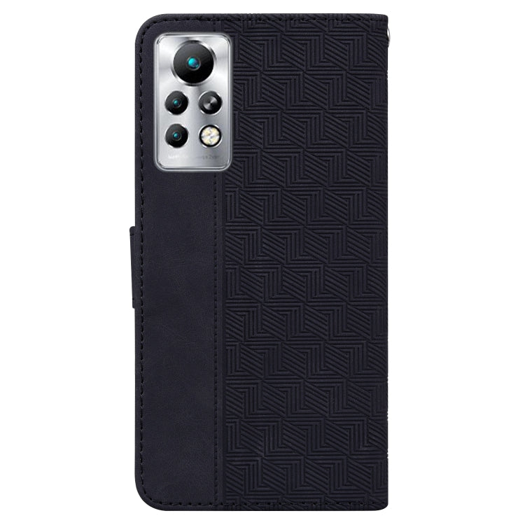 For Infinix Note 11 Pro / Note 11s Geometric Embossed Leather Phone Case
