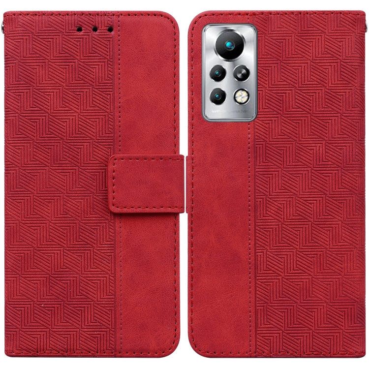 For Infinix Note 11 Pro / Note 11s Geometric Embossed Leather Phone Case