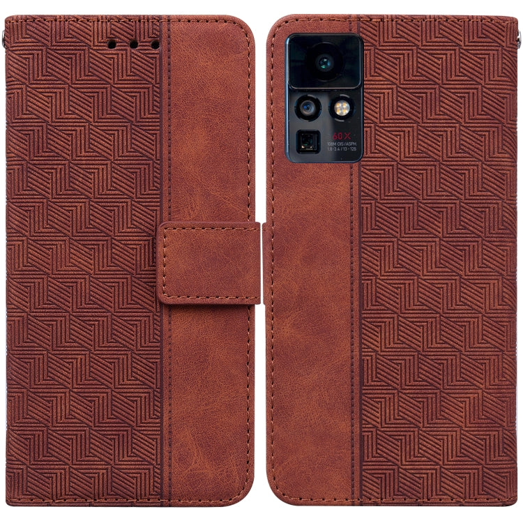 For Infinix Zero X / X Pro Geometric Embossed Leather Phone Case