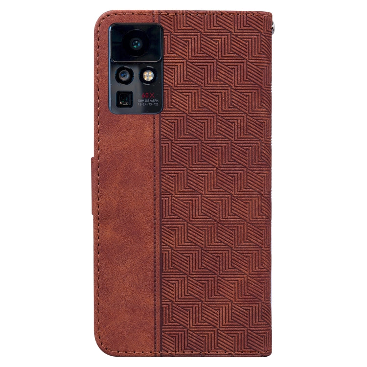 For Infinix Zero X / X Pro Geometric Embossed Leather Phone Case