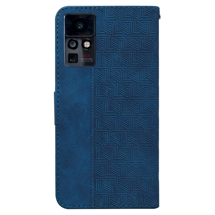 For Infinix Zero X / X Pro Geometric Embossed Leather Phone Case