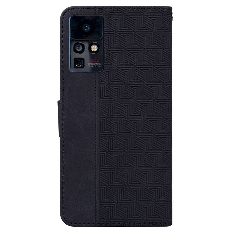 For Infinix Zero X / X Pro Geometric Embossed Leather Phone Case