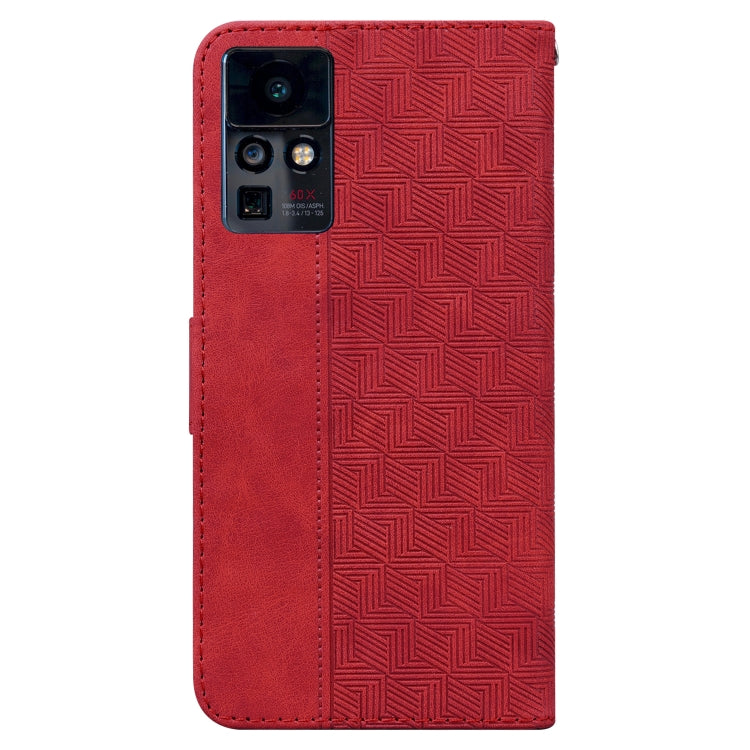 For Infinix Zero X / X Pro Geometric Embossed Leather Phone Case