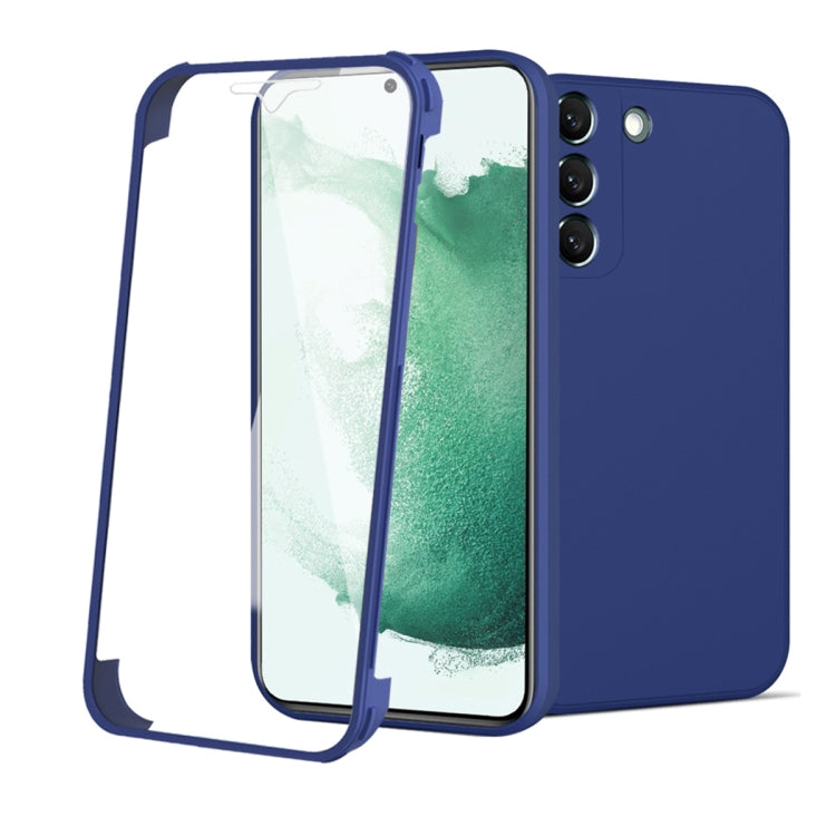 For Samsung Galaxy S22 5G Imitation Liquid Silicone 360 Full Body Phone Case