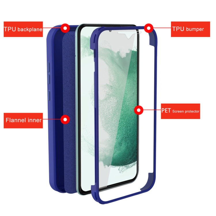 For Samsung Galaxy S22 5G Imitation Liquid Silicone 360 Full Body Phone Case