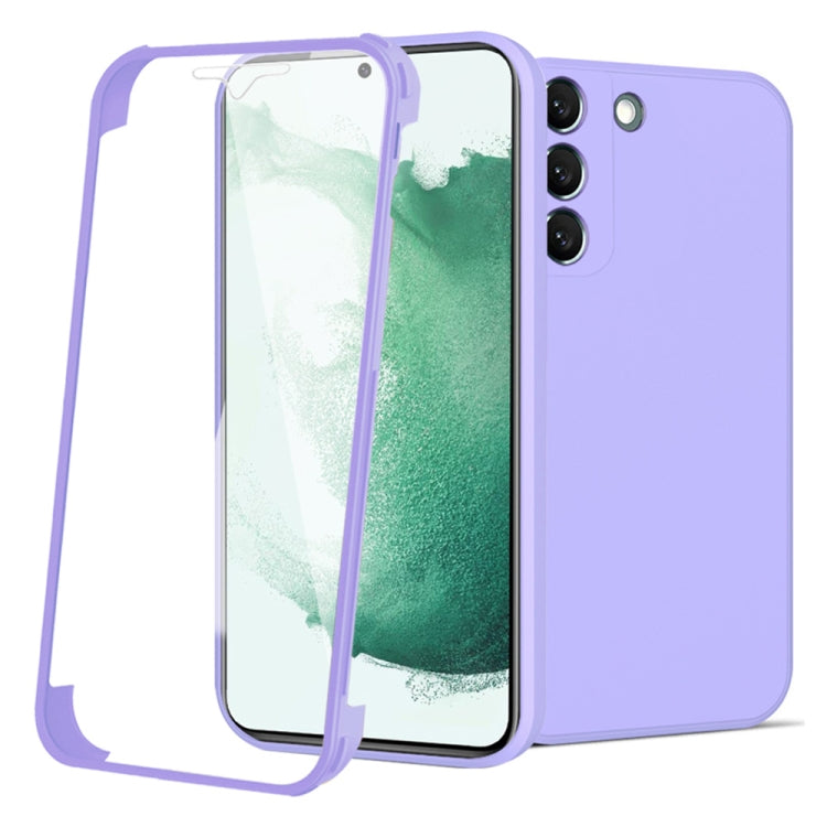 For Samsung Galaxy S22 5G Imitation Liquid Silicone 360 Full Body Phone Case