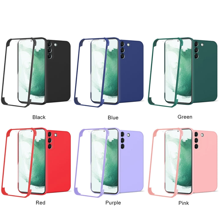 For Samsung Galaxy S22 5G Imitation Liquid Silicone 360 Full Body Phone Case