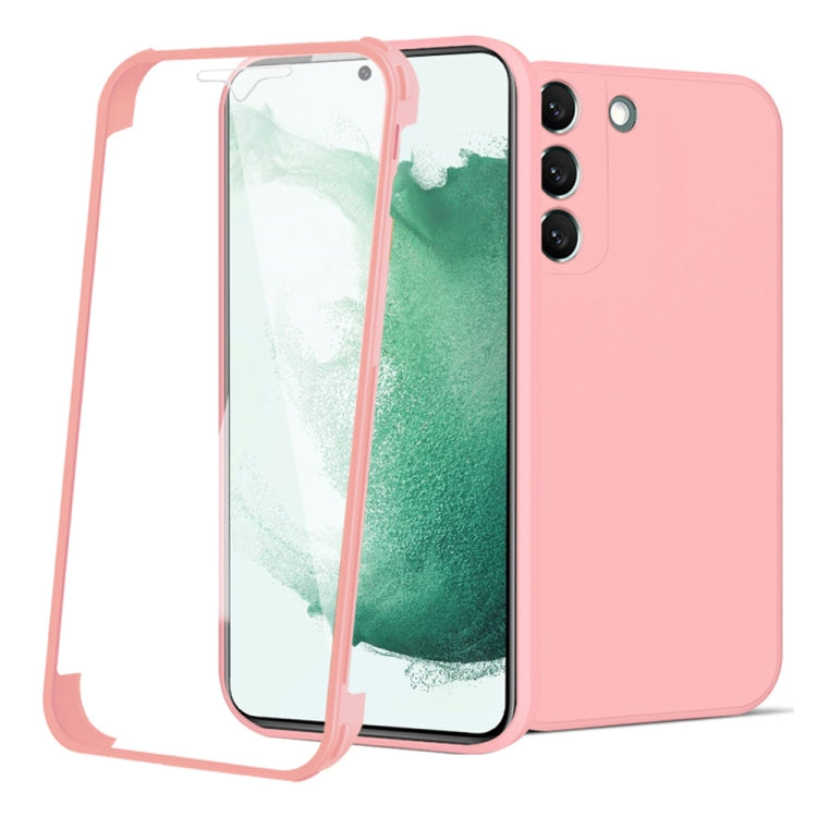 For Samsung Galaxy S22+ 5G Imitation Liquid Silicone 360 Full Body Phone Case
