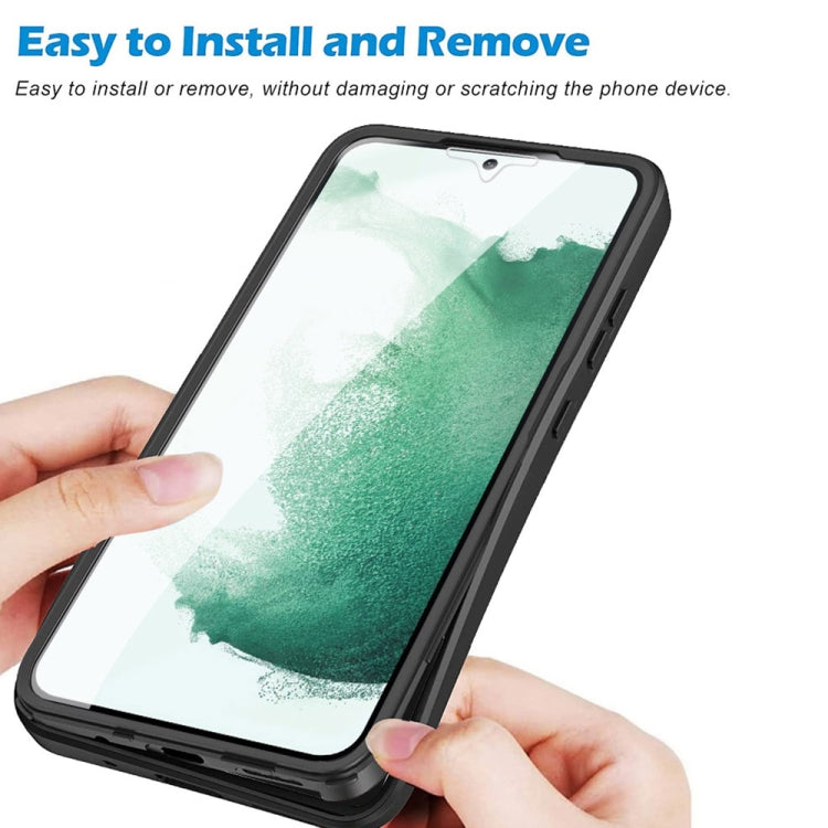 For Samsung Galaxy S22+ 5G Imitation Liquid Silicone 360 Full Body Phone Case