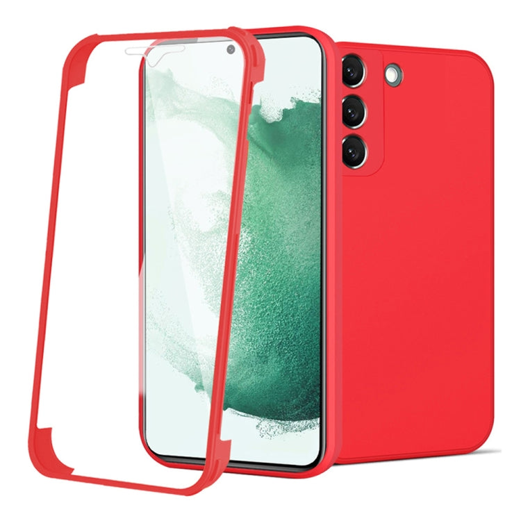 For Samsung Galaxy S22 Ultra 5G Imitation Liquid Silicone 360 Full Body Phone Case