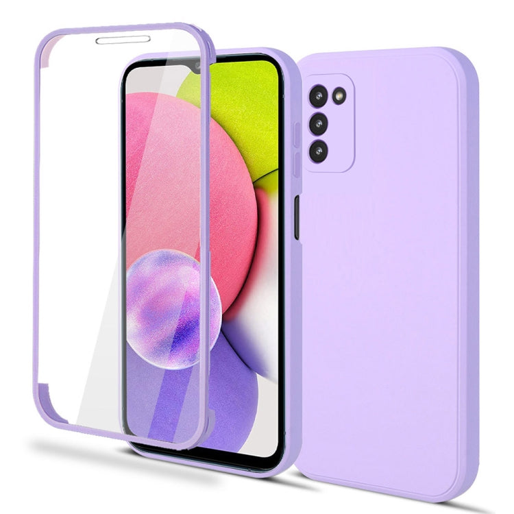 For Samsung Galaxy A03s 166.5mm Imitation Liquid Silicone 360 Full Body Phone Case