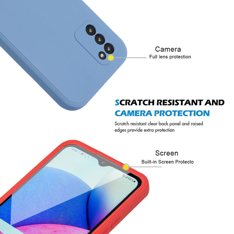 For Samsung Galaxy A03s 166.5mm Imitation Liquid Silicone 360 Full Body Phone Case