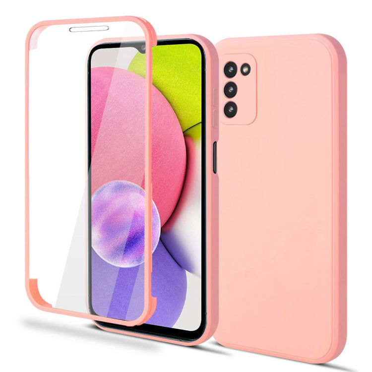 For Samsung Galaxy A03s 164.2mm Imitation Liquid Silicone 360 Full Body Phone Case