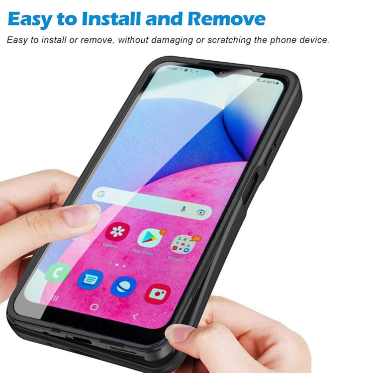 For Samsung Galaxy A03s 164.2mm Imitation Liquid Silicone 360 Full Body Phone Case