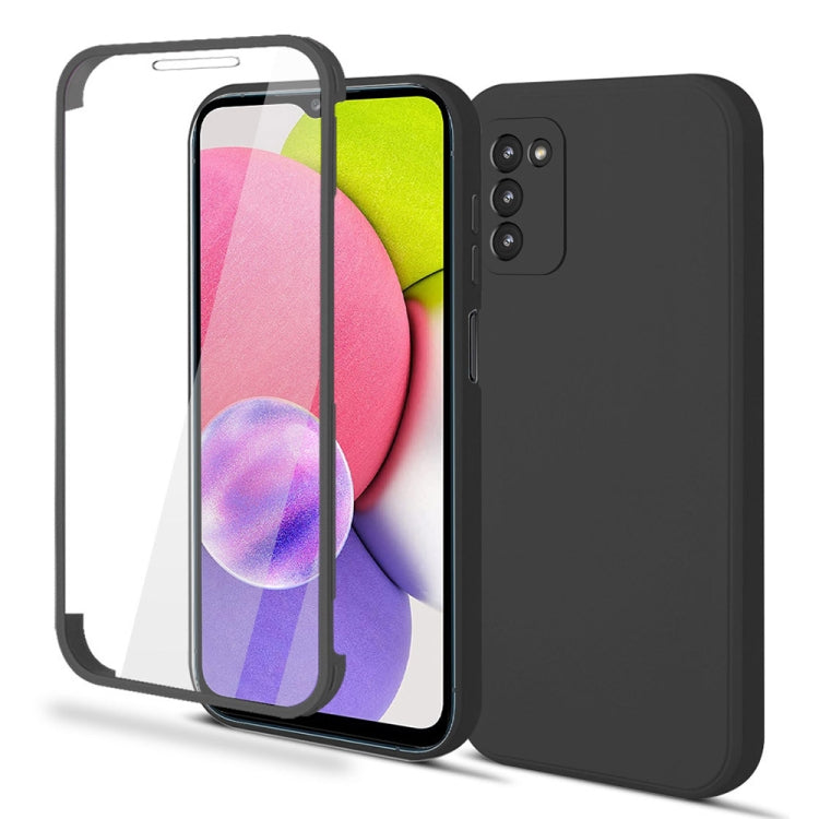 For Samsung Galaxy A03s 164.2mm Imitation Liquid Silicone 360 Full Body Phone Case